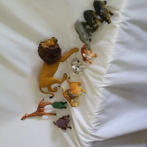 Rubber Animal Action Figures 1980s-1990s Lot of 11